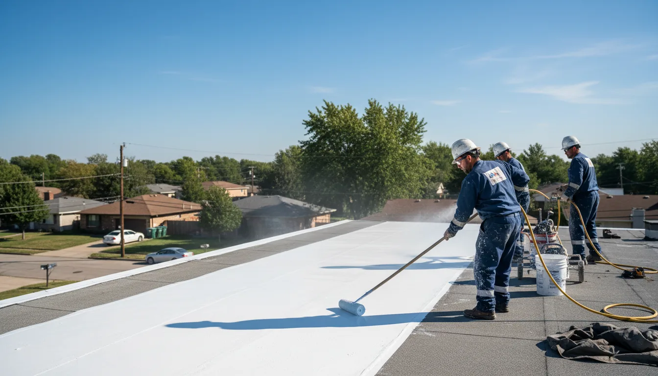 Commercial roof coating in Stratford, OK near me